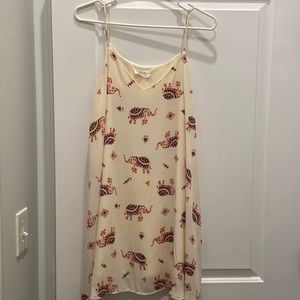 Elephant print dress - size Large